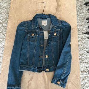 River Island Girls Denim Jacket with gold buttons size 12